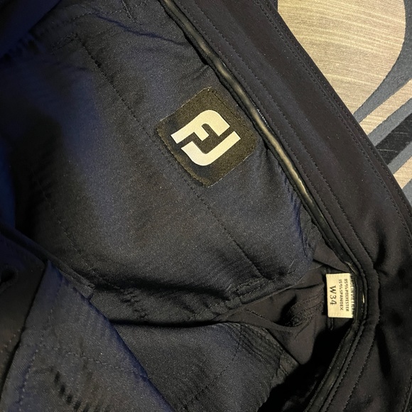 FootJoy Men's Athletic Shorts - Black - Picture 2 of 3